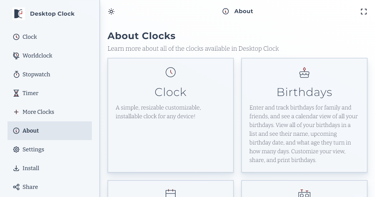 desktop lock screen clock