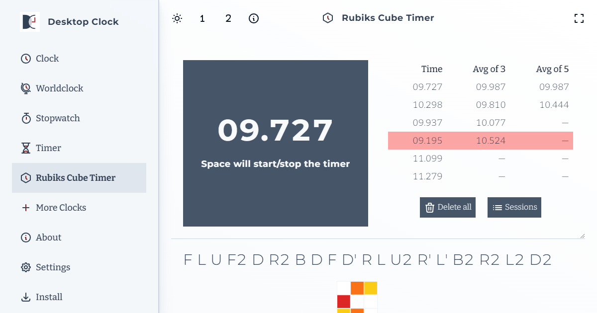 Rubiks Cube Timer